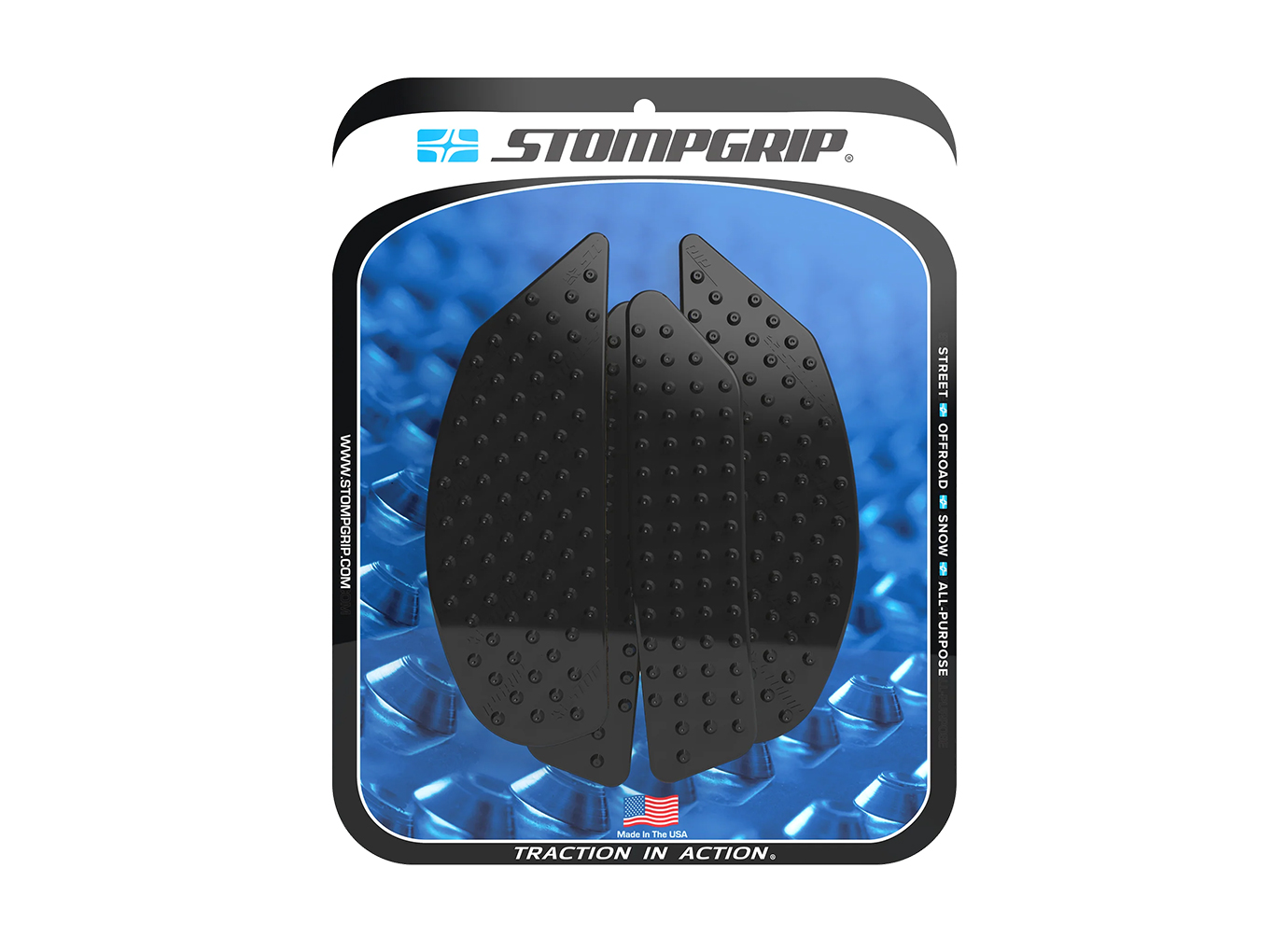 Stompgrip Pad de depósito de gasolina negro, Volcano, para Yamaha MT10, 2022-2025