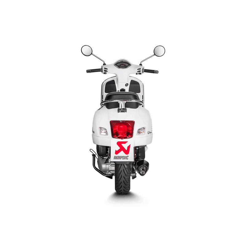 Sistema de escape Akrapovic Slip-On Line (SS) para Vespa GTS 125/150 i.e Super año de modelo 2017-2020