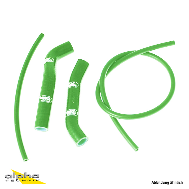 Kit de mangueras de silicona SAMCO SPORT verde para Kawasaki KR1 año del modelo 1988-1991