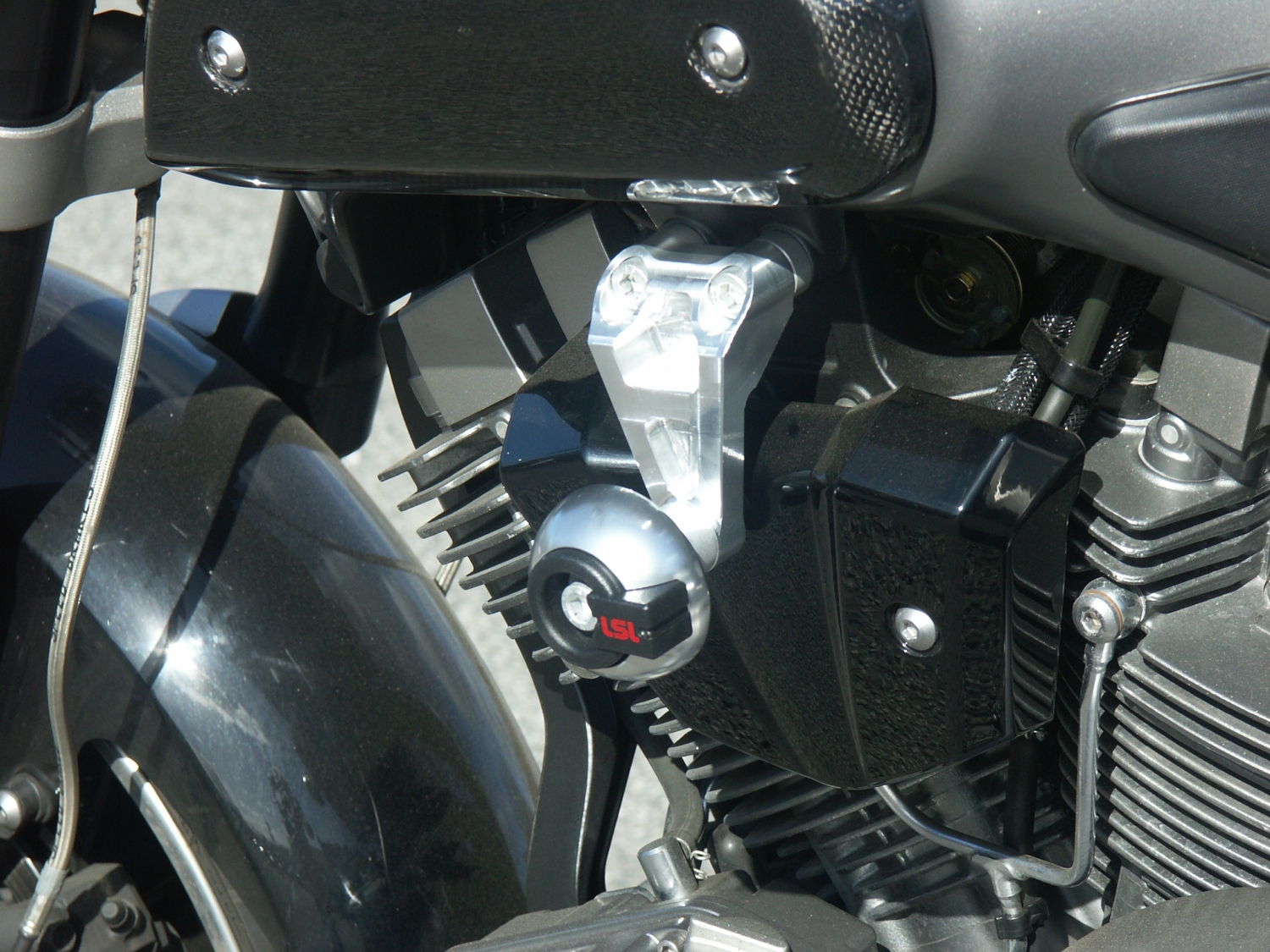 Kit de montaje de topes anticaída LSL para Yamaha MT01, 2005-