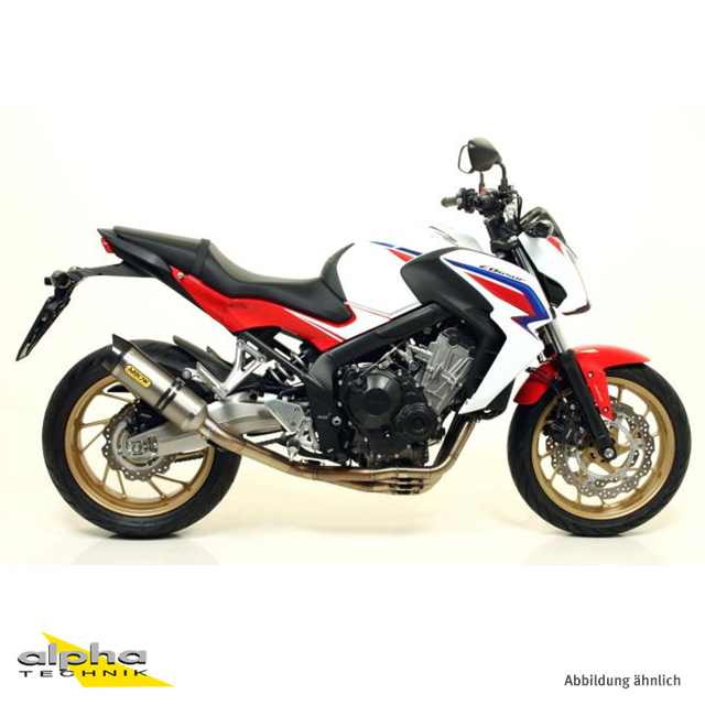 Escape ARROW STREET THUNDER para Honda CBR650F 2014-, Aluminio con Tapa Final de Carbono (Solo con Colector ARROW)