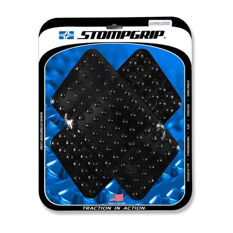 Stompgrip Universal grande negro, Super Volcano para Honda ST1300, 2002-2012, XRV750 African Twin, 2000-2003 y Yamaha XT1200Z Super Tenere (Worldcrosser), 2012-2015
