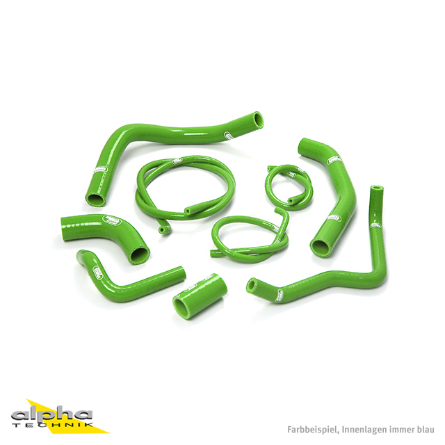 Kit de mangueras de silicona SAMCO SPORT verde para Kawasaki Z1000 año del modelo 2010-2013