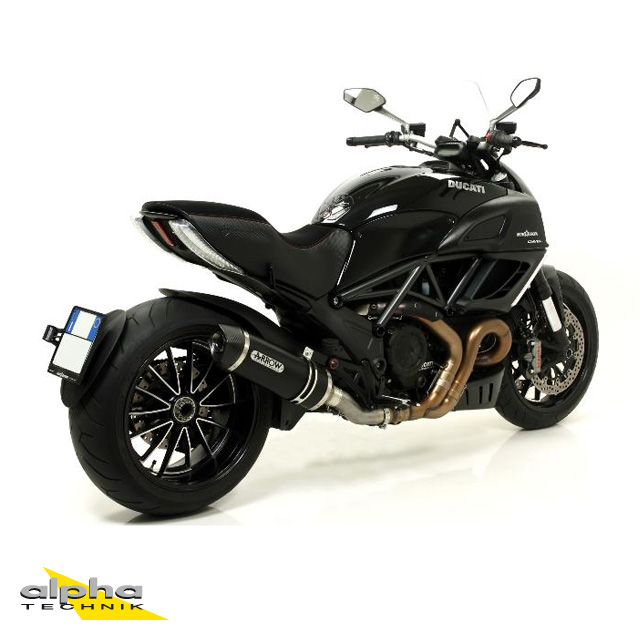 Escape ARROW RACE TECH para Ducati Multistrada 1200 / Diavel / Monster 1200 / Monster 821 de aluminio, negro