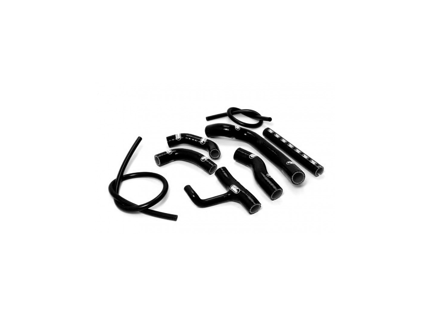 Kit de mangueras de silicona Samco Sport negro Ducati Hypermotard 821 y Hyperstrada