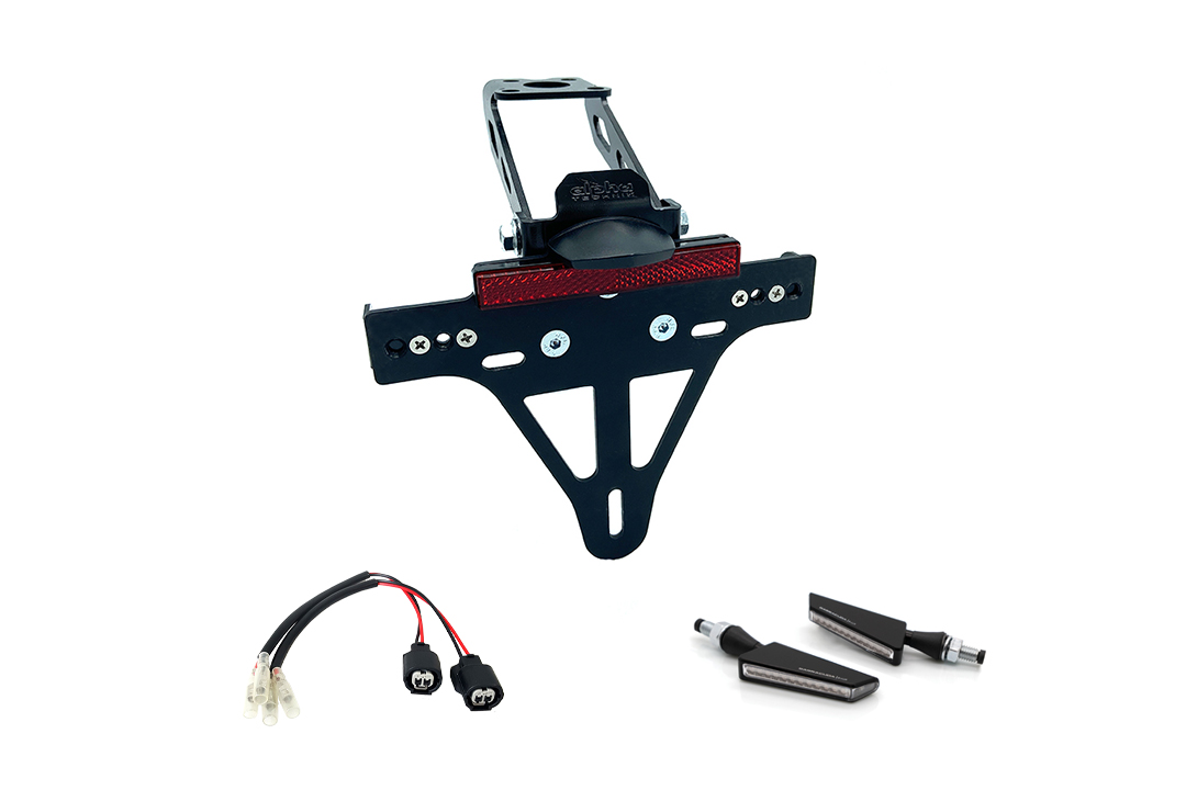 Kit de soporte de matrícula y luz de intermitente BSQN para Kawasaki ZX-4RR, Tipo ZX400P, Año del modelo 2024-