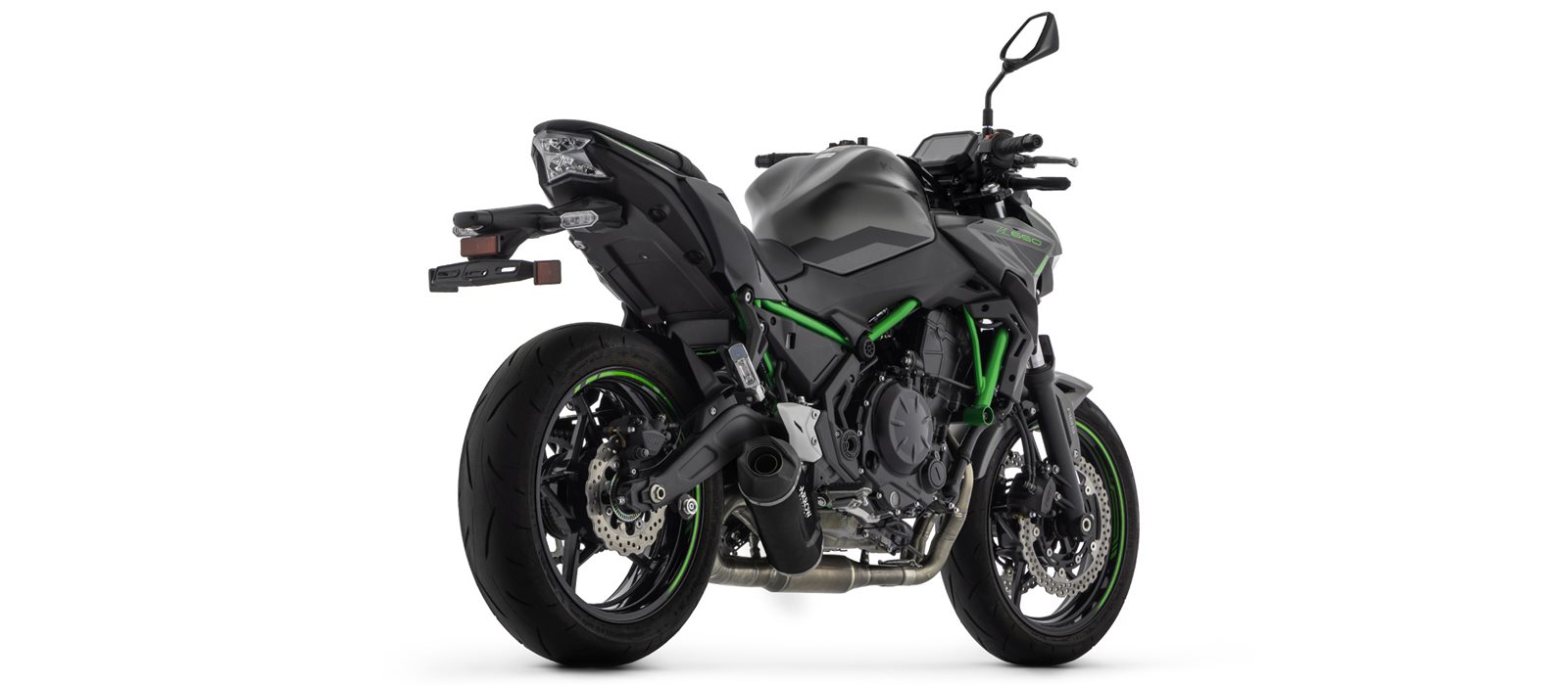 ARROW sistema de escape INDY RACE EVO negro para Kawasaki Z650 y Ninja 650 a partir del año de modelo 2024-