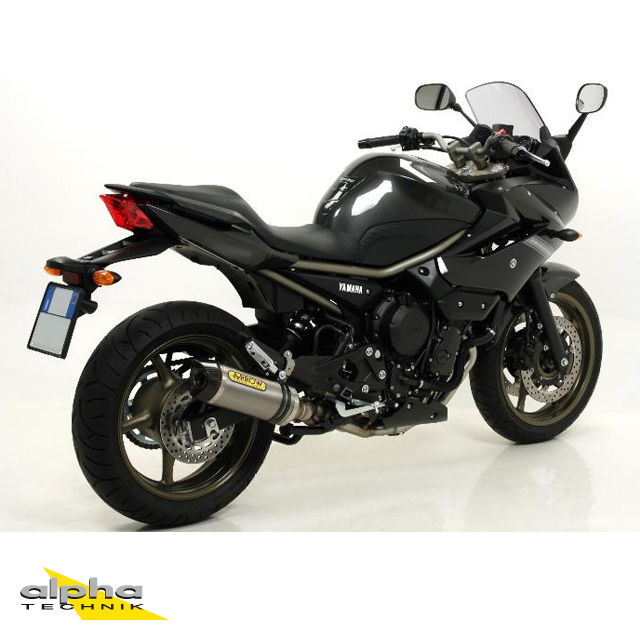 Silenciador ARROW THUNDER para Yamaha XJ6 Diversion 2009-2016, Aluminio (Solo para colectores ARROW)