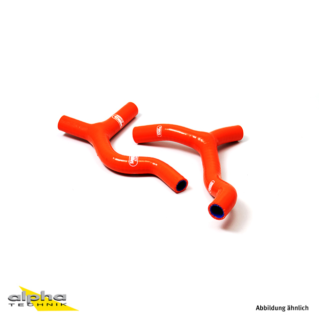 Kit de Mangueras de Silicona SAMCO SPORT Pieza en Y - Diseño Race Rojo para KTM 85 SX Husqvarna TC85 Modelo 2013-2017