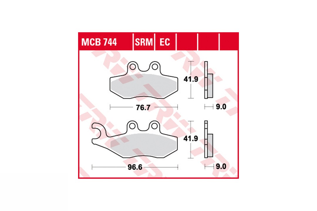 Juego de pastillas del freno TRW MCB744EC