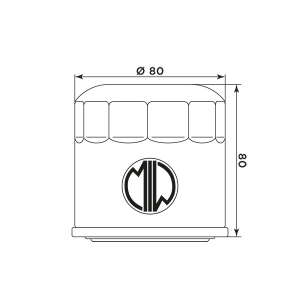 MIW filtro de aceite H1007 para varios modelos Honda y Kawasaki
