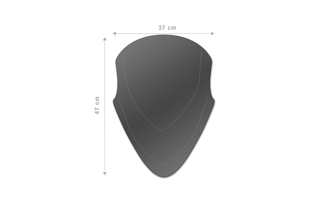 Parabrisas Barracuda Aerosport Plexiglás para Ducati Multistrada V4S a partir del año modelo 2022-