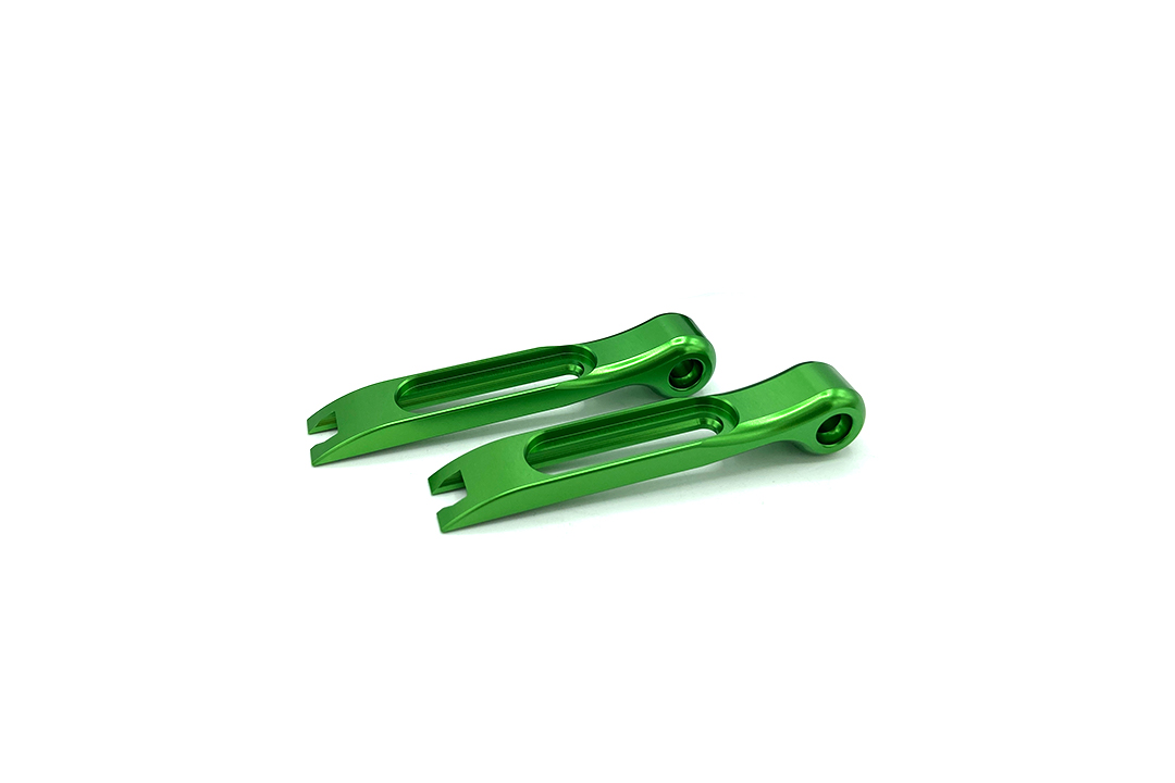 Extremo de color para palancas EVO by ALPHA RACING, aluminio verde