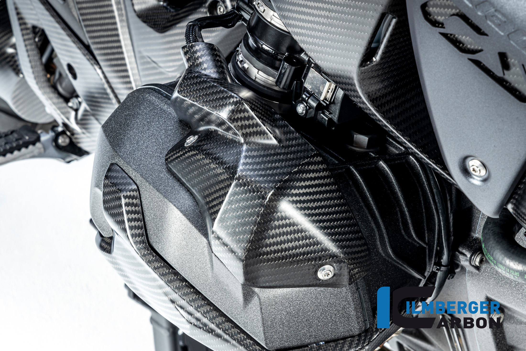 Cubierta de inyectores de carbono Ilmberger lado derecho, mate, BMW R1300GS 2023-
