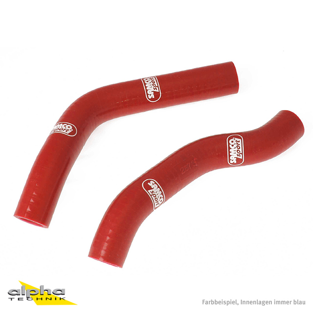 Kit de mangueras de silicona SAMCO SPORT rojo para Yamaha TDR250 años 1988-1990
