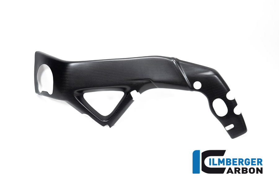 Ilmberger Carbono cubierta de chasis acabado lado izquierdo brillo para Aprilia Tuono V4 2021-