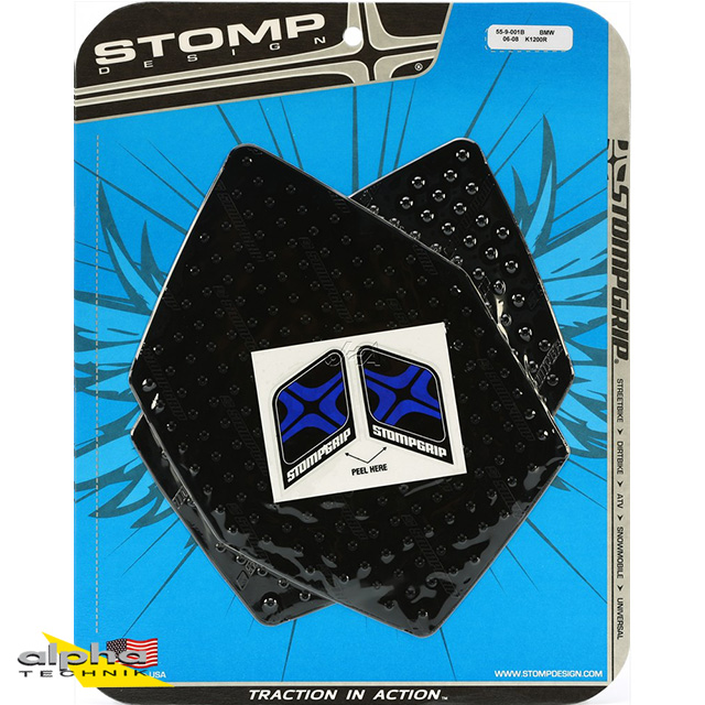 Stompgrip negro, Volcano, para BMW K1200R, 2004-2009, K1300R, 2008-2012