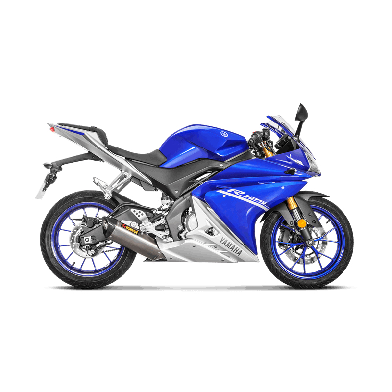 Akrapovic Racing Line (Titanium) sistema de escape para Yamaha MT-125 años de modelo 2014-2019 / YZF-R125 2014-2018