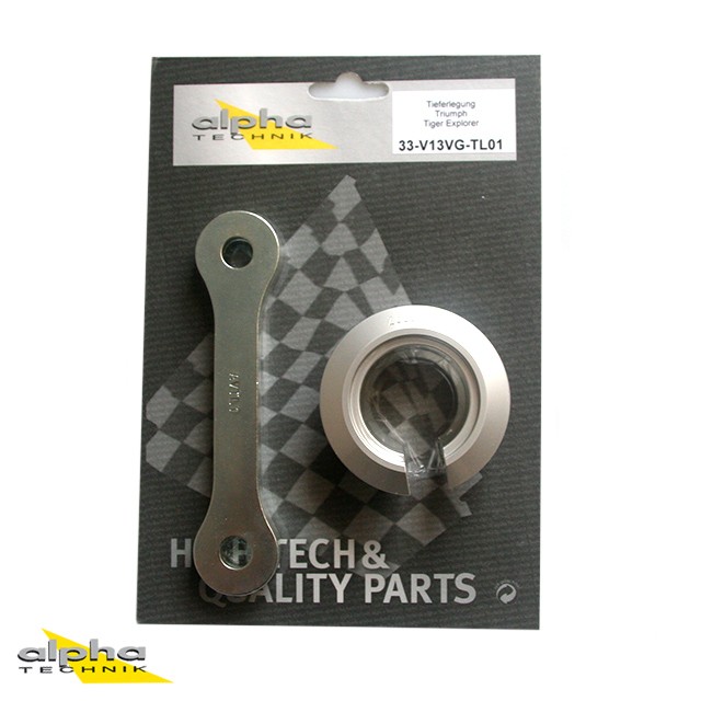 Kit de reducción de altura alpha Technik 40mm para Triumph Tiger Explorer; Tipo V13VG; Año del modelo 2014-