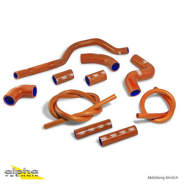 Kit de mangueras de silicona SAMCO SPORT naranja para Aprilia RSV4 (R / RF / RR / Factory), 2009-2025