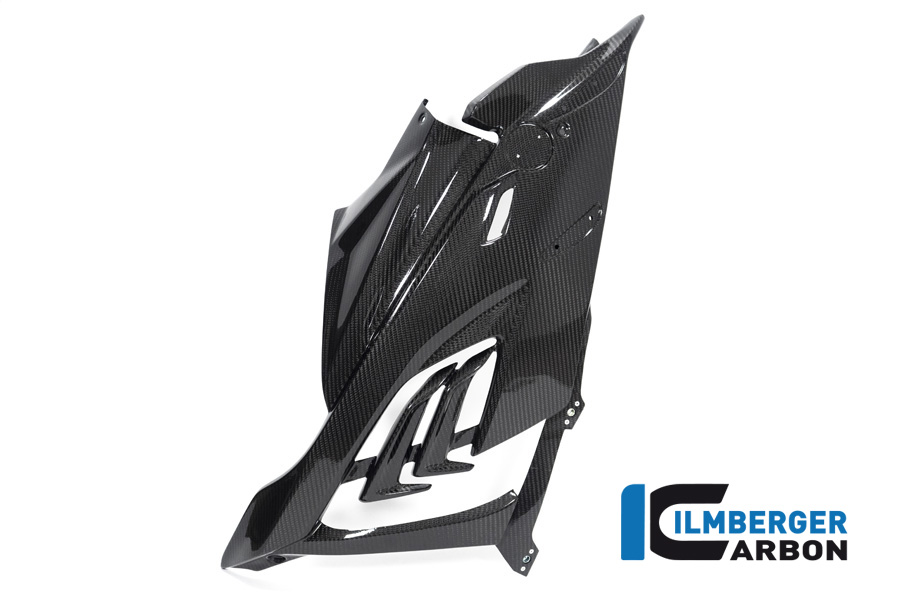 Panel lateral de carenado de carbono Ilmberger lado derecho Racing, brillante, BMW M1000RR 2021-