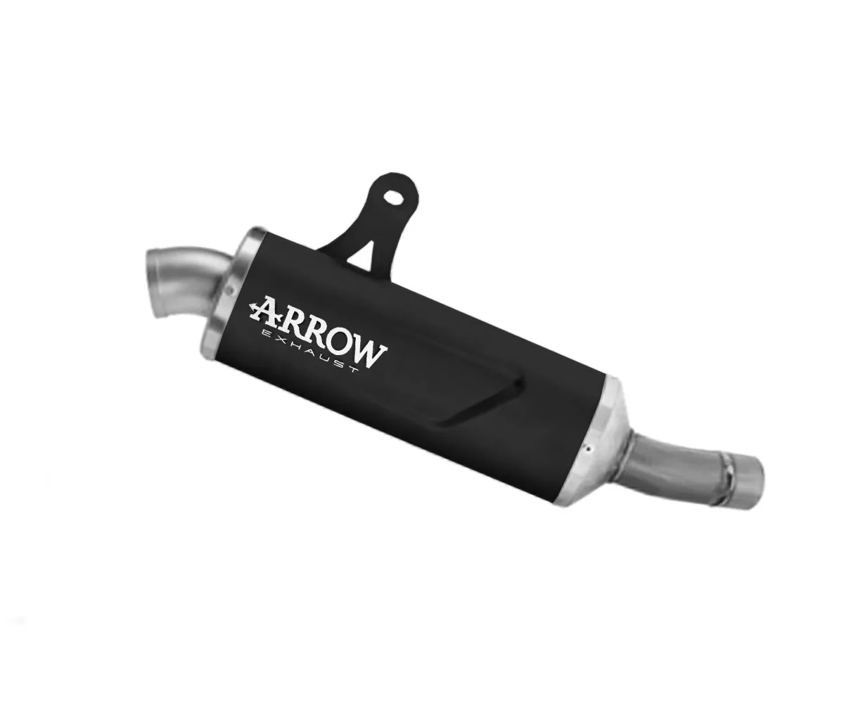 ARROW Escape INDY RACE EVO DARK Aluminio negro para Voge DS800X Rally, 2025-