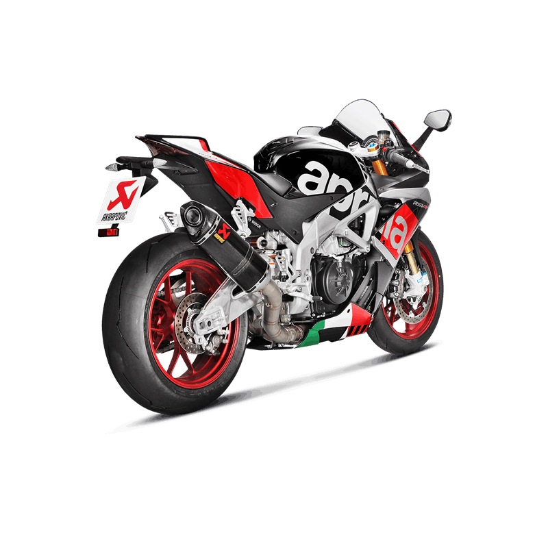 Sistema de escape Akrapovic Slip-On Line (Carbono) para Aprilia RSV4 año modelo 2015-2016