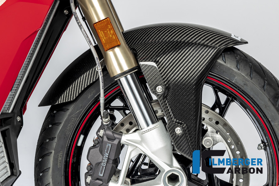 Guardabarros delantero Ilmberger de Carbono anterior, delanteroe (versión extendida), brillante, BMW S1000XR 2020- M1000XR 2024-