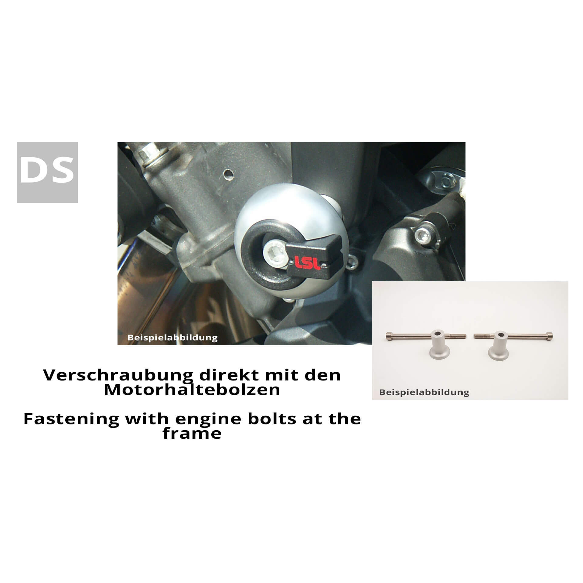 LSL Crash Pad Anbaukit für Suzuki SV650/S,  2003-