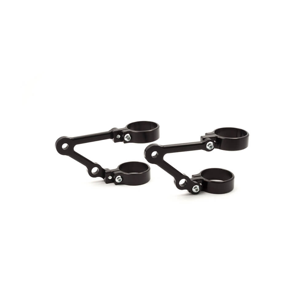 Soporte de faro LSL 53/55mm, corto, con alojamiento para luz de intermitente