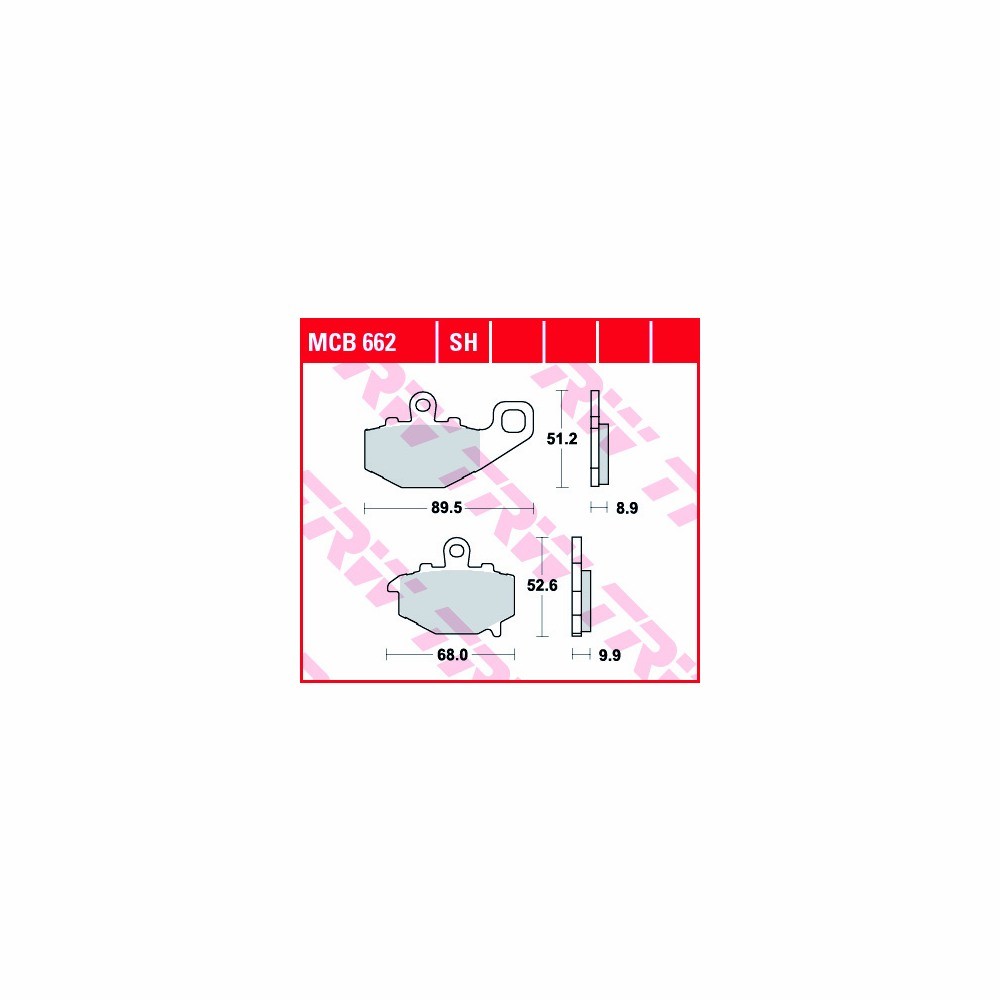 Juego de pastillas del freno TRW Sinter Street MCB662SH