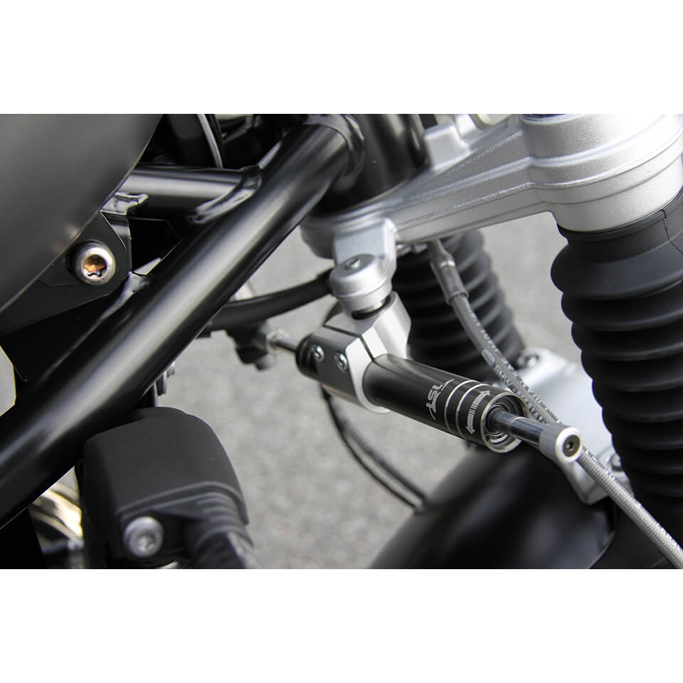LSL Lenkungsdämpfer Kit mit Teilegutachten für BMW RnineT /Pure/ Racer/ Scrambler/ Urban GS, Typ 1N12,  2016- , titan