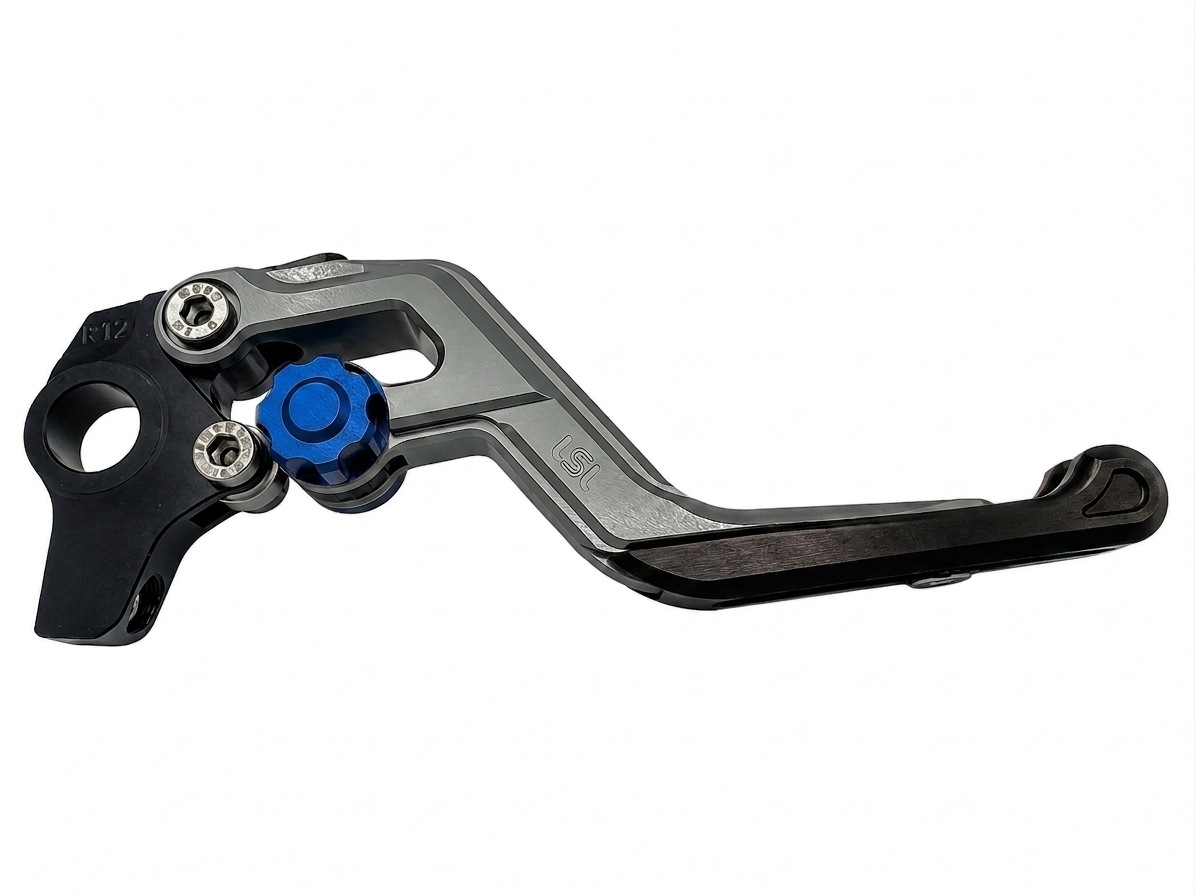 LSL ERGONIA Maneta de Freno R20 Plata/Azul/Negro