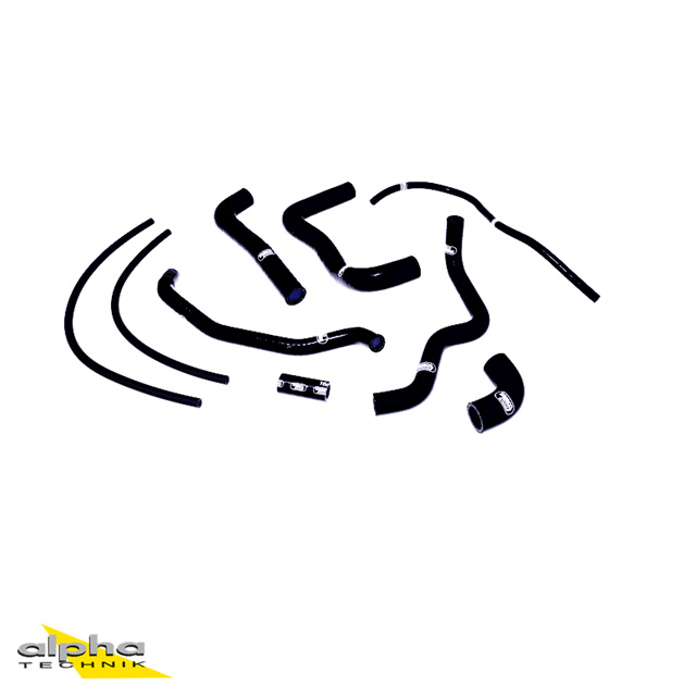 Kit de mangueras de silicona SAMCO SPORT negro para Aprilia RSV1000R Tuono 1000R Factory años de modelo 2004-2010