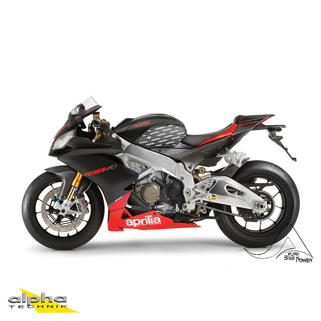 Stompgrip negro, Volcano, para Aprilia RSV4 y Tuono V4 (ver lista de compatibilidad)