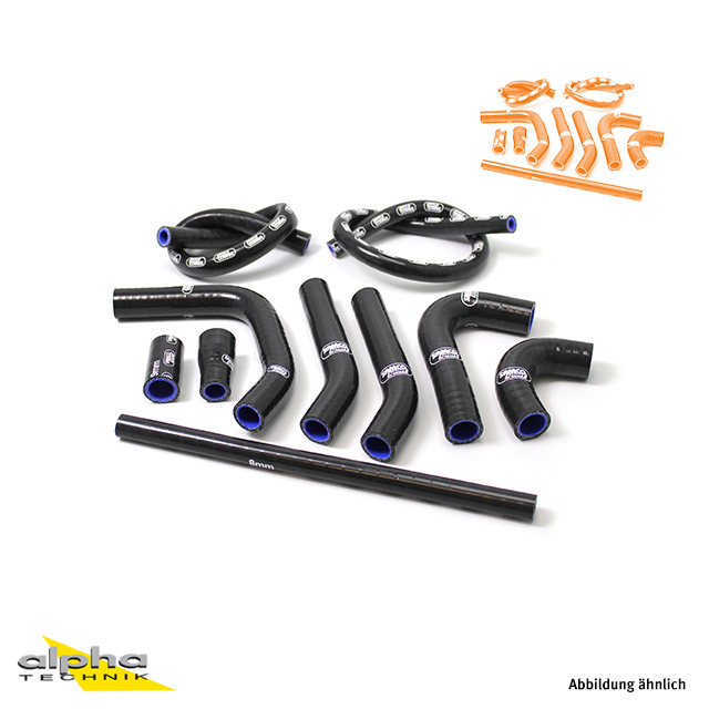 Kit de mangueras de silicona SAMCO SPORT naranja para KTM 660 Rally Año del modelo 2003-2006