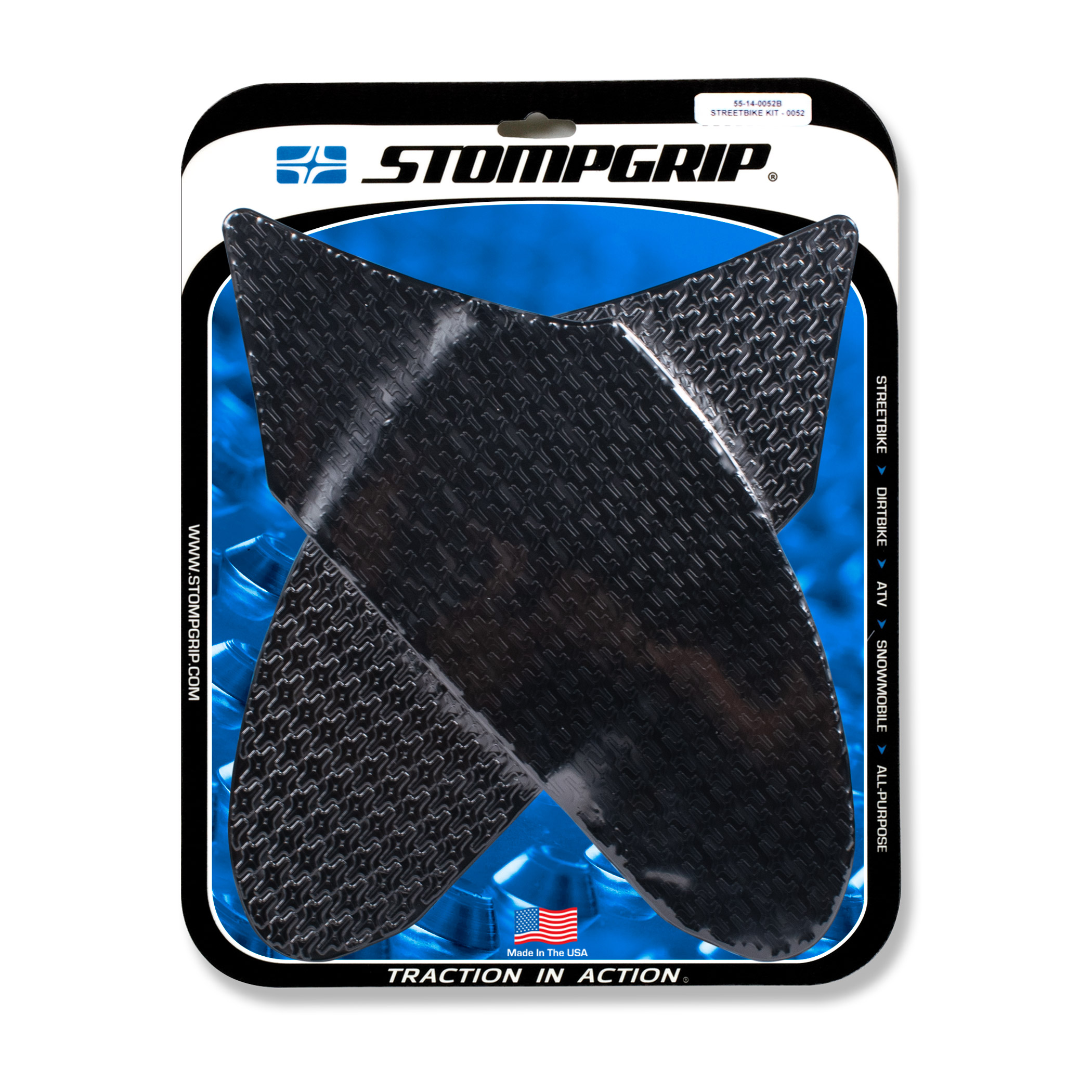 Stompgrip Traction Pads negras, para Suzuki GSX-R600, 750, 2006-2007