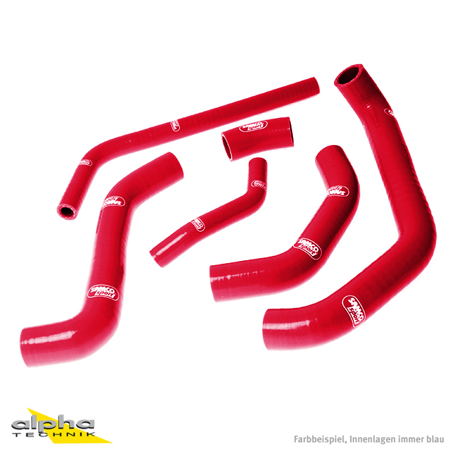 Kit de Mangueras de Silicona SAMCO SPORT Rojo para Kawasaki ZX10R Año del Modelo 2011-2015