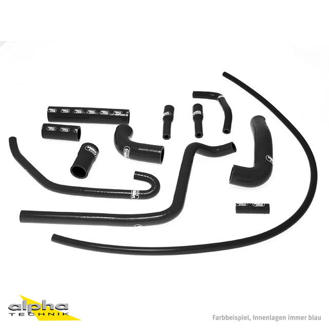 SAMCO SPORT Kit de mangueras de silicona negro para MV Agusta Brutale 750 910 989R Año de modelo 2001-2012
