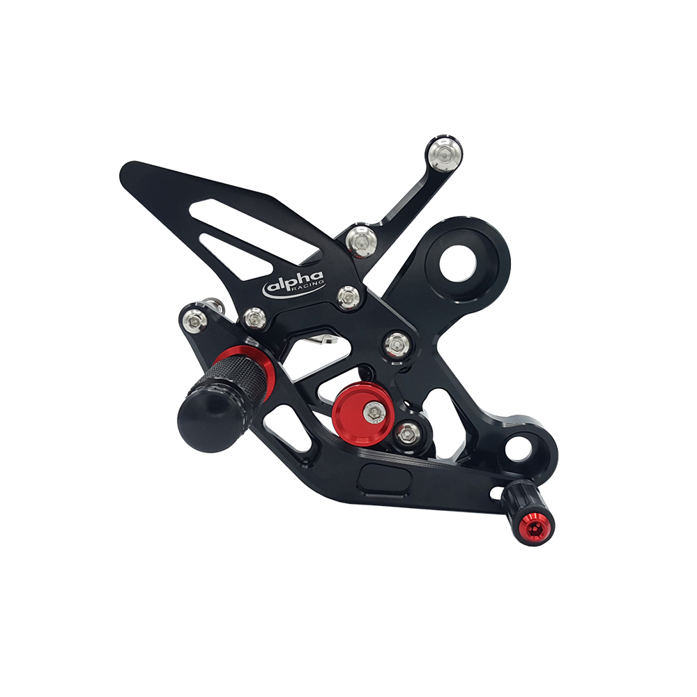 >TRACK< Sistema de reposapiés negro Yamaha MT09 a partir de 2014 / MTN850-A a partir de 2017 / MTM-850 a partir de 2016 ABE