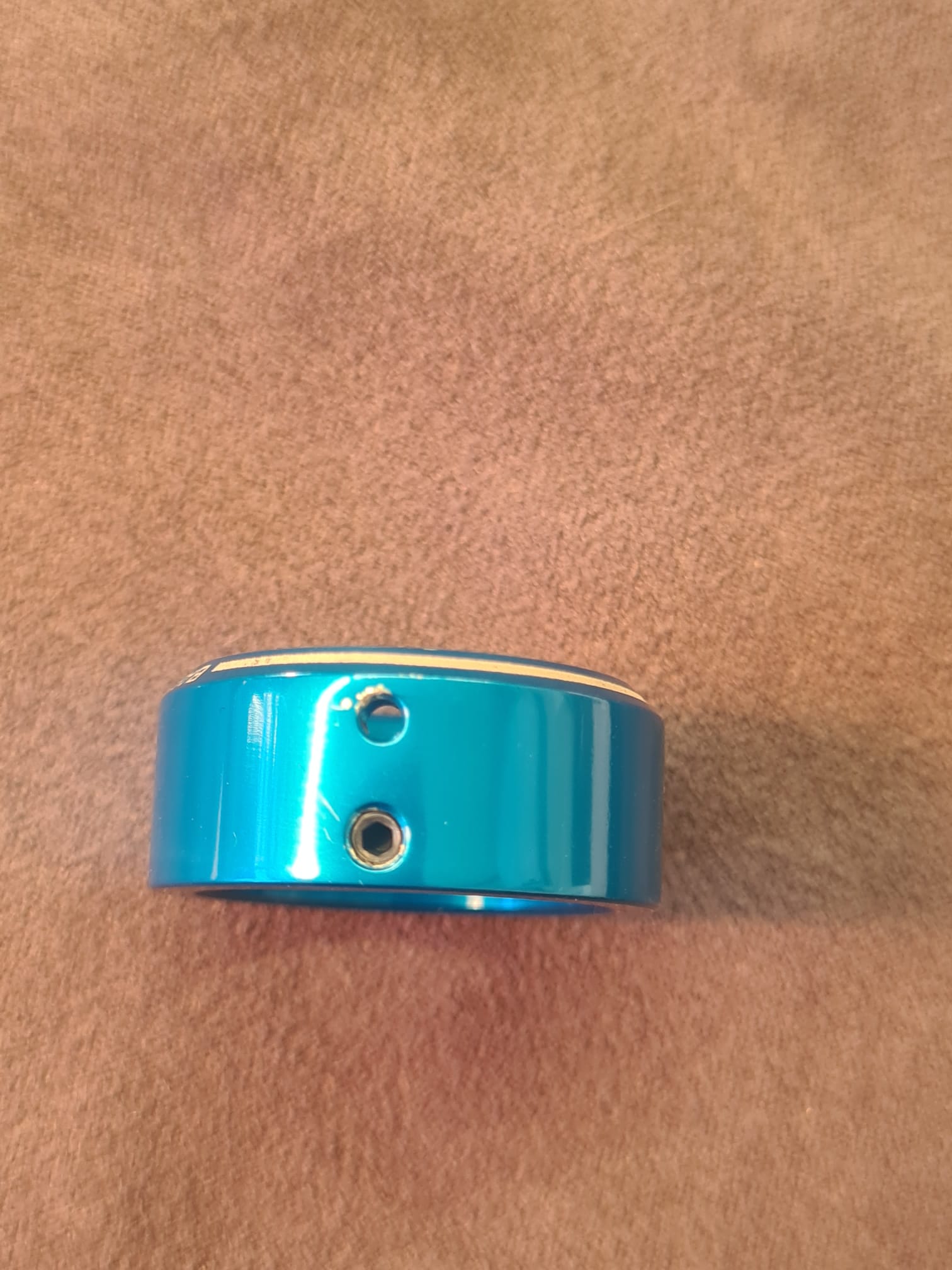 Inserto anodizado azul para tapón de llenado de aceite Ø 28 mm, compatible con BC-HN102, BC-YN102 y BC-SN102