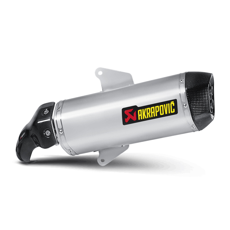 Silenciador Akrapovic Slip-On Line (SS) para Aprilia SRV 850 años 2012-2016 y para Gilera GP 800 años 2008-2015