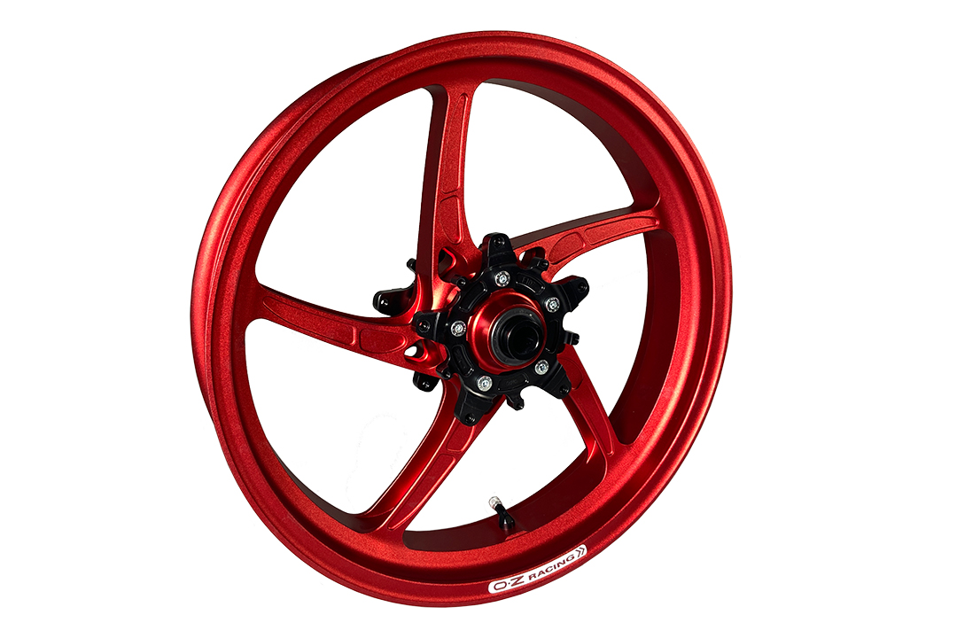 OZ Piega Kit de conversion llantas 17" forjadas en aluminio Yamaha Tenere 700, rojo mate, a partir de 2019

