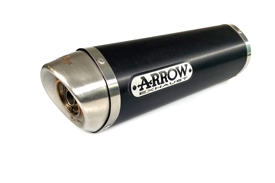 Escape ARROW THUNDER para KTM Duke 125 / Duke 200 2011-2016, aluminio negro (Solo con tubo intermedio ARROW)