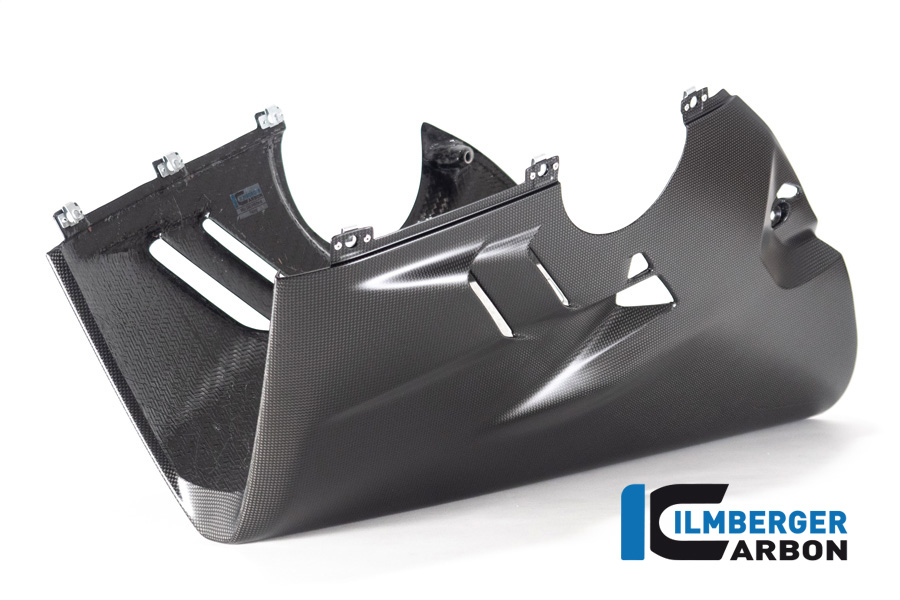 Carenado inferior de carbono Ilmberger para escape alto Racing, mate, Ducati Panigale V4, V4S 2022-