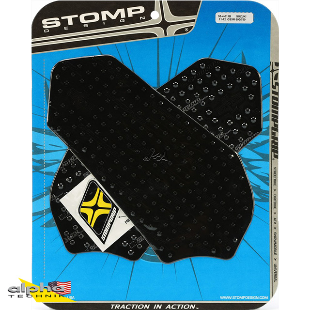 Stompgrip negro, Volcano, para Suzuki GSXR600, 750, 2011-2025
