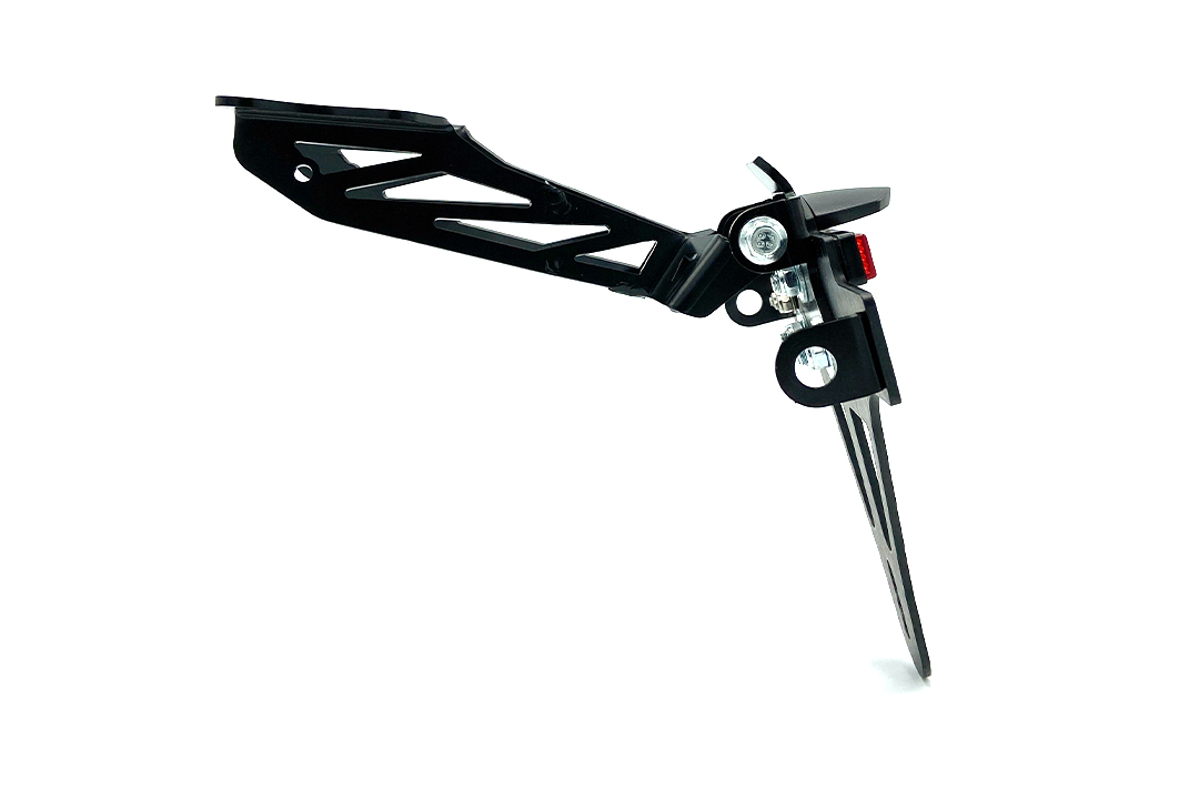 Soporte de matrícula alpha Technik para Yamaha MT09 / Tracer 900, Tipo RN29 / RN43 / RN57 Año del modelo 2015-