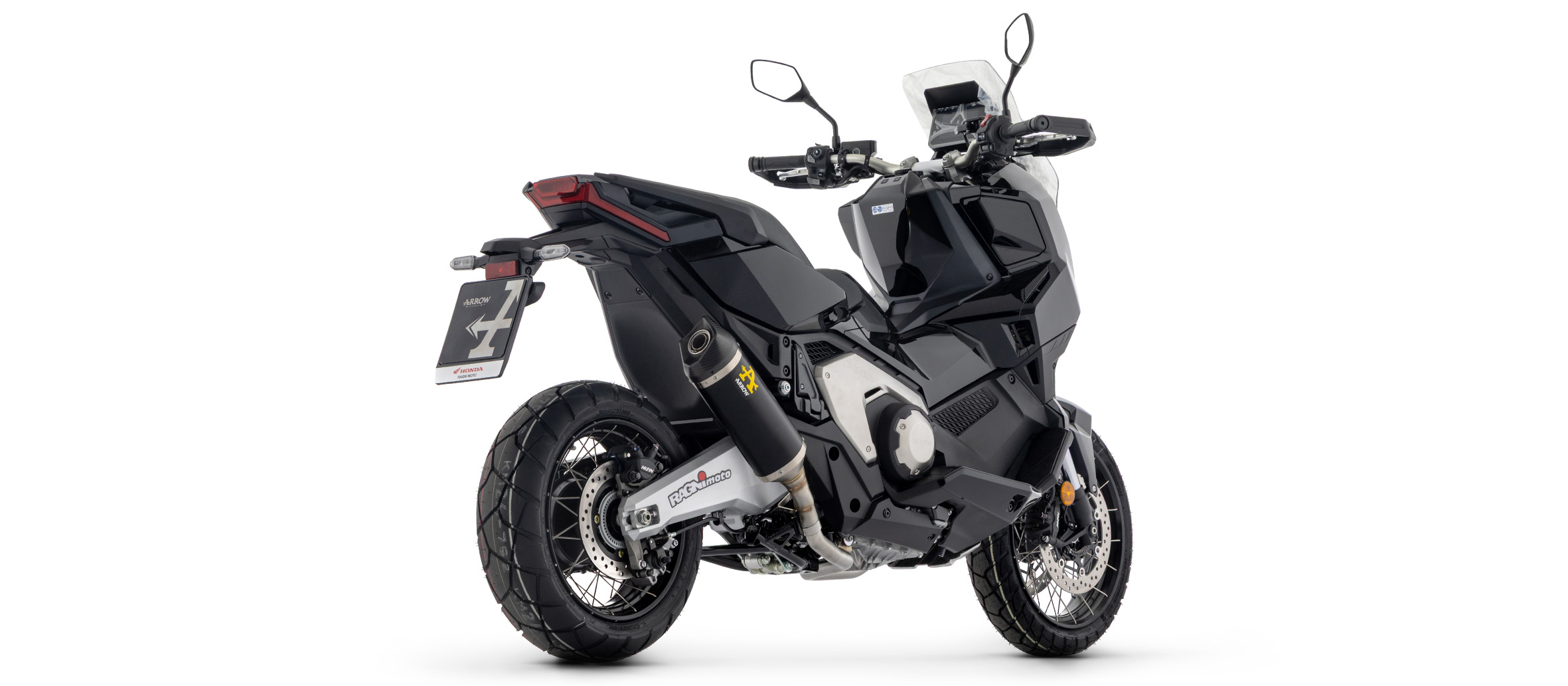 Escape ARROW RACE-TECH DARK Aluminio negro para Honda X-ADV 750 RH21 Año del modelo 2025-