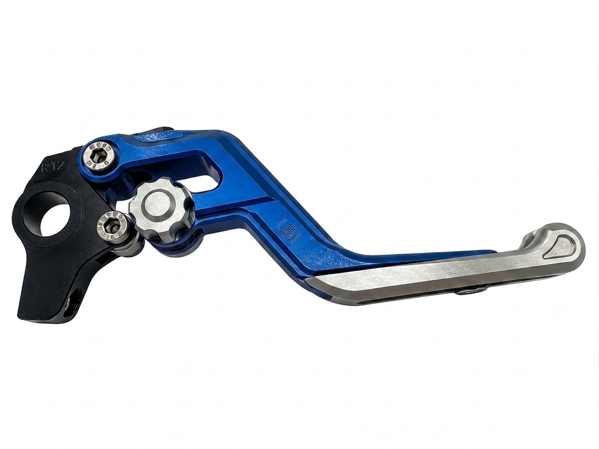 Maneta de freno LSL ERGONIA R49R Azul/Plata/Plata