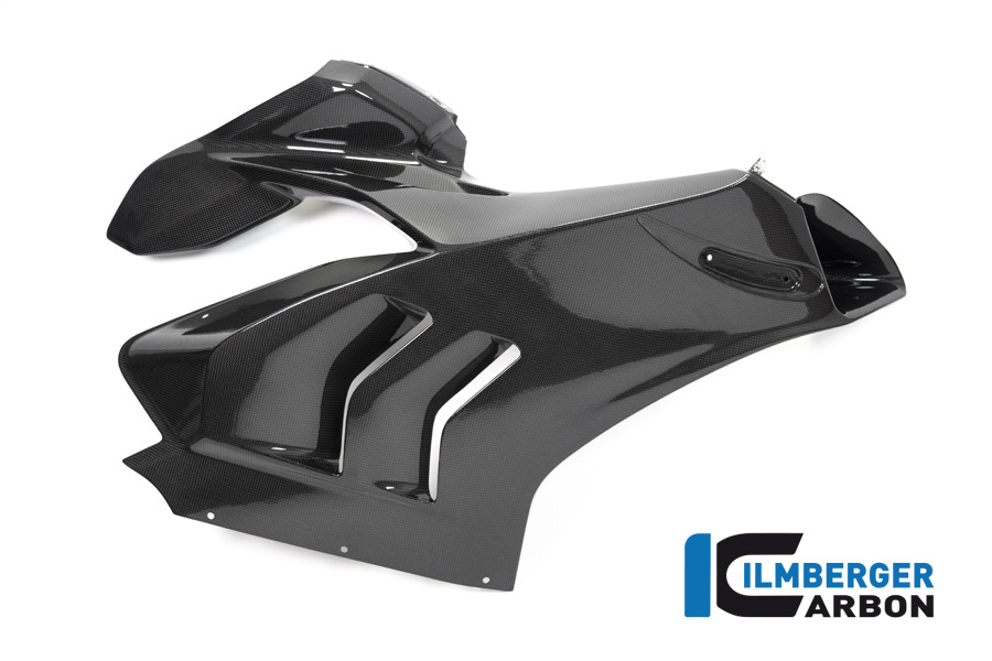Ilmberger Carbon Carenado Lateral lado derecho Racing, brillante, Ducati Panigale V4, V4S, V4R 2019-